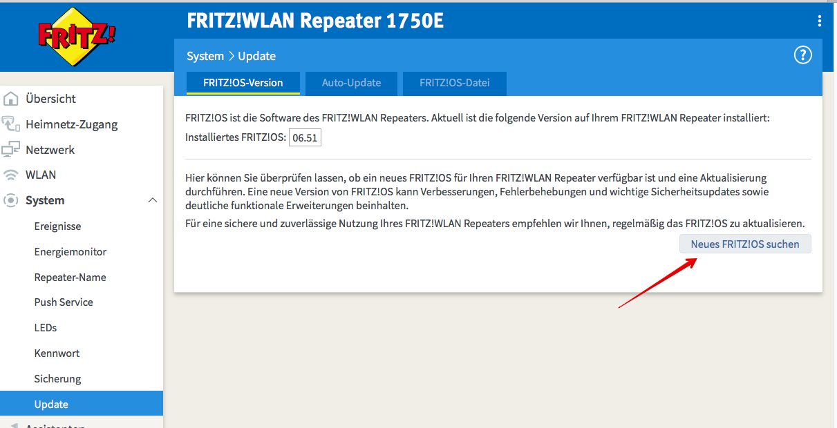 Anleitung FritzRepeater auf neueste Software aktualisieren Tutonaut.de
