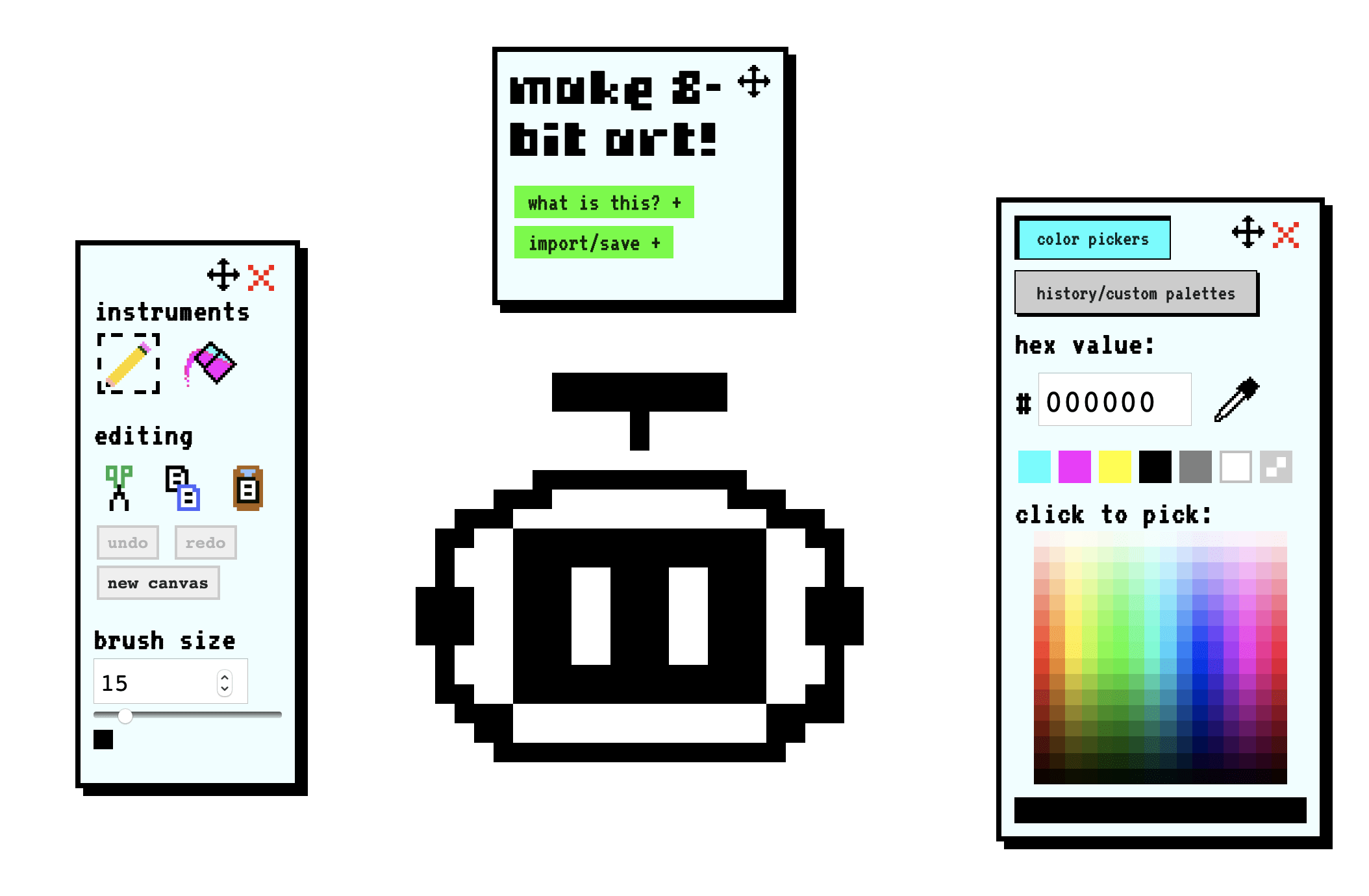 8BitPixelgrafik zeichnen im Web und als App Tutonaut.de