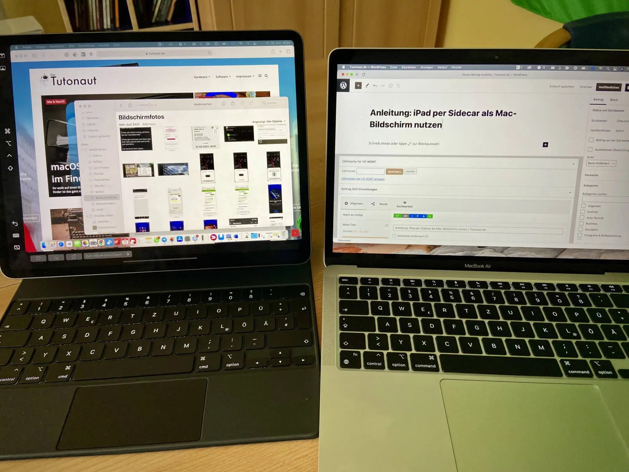 Romanschriftsteller Picasso ipad monitor mac Fischer