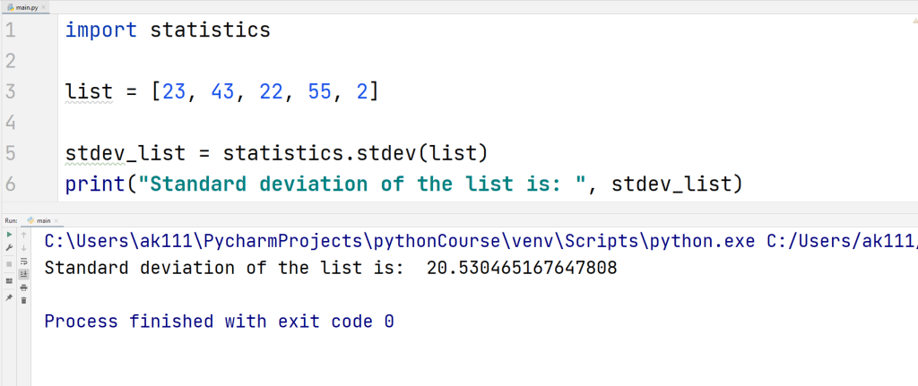 Python Statistics Module — TutorialBrain