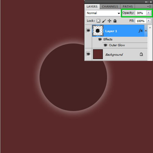 Difference Between Opacity and Fill Options in TutorialChip