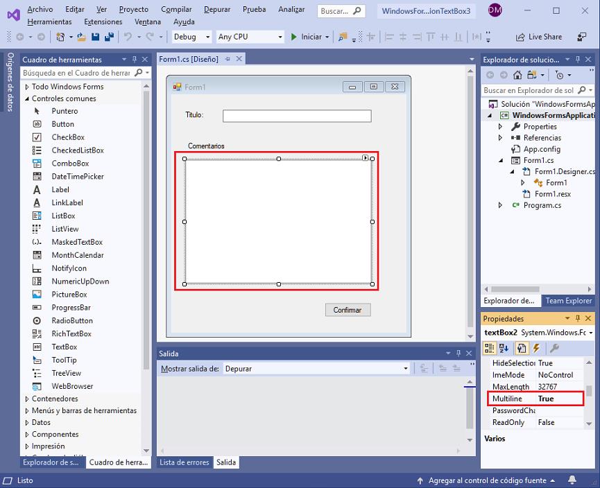 C Ya Controles comunes TextBox