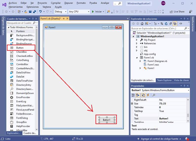 Interfaces visuales Windows Forms