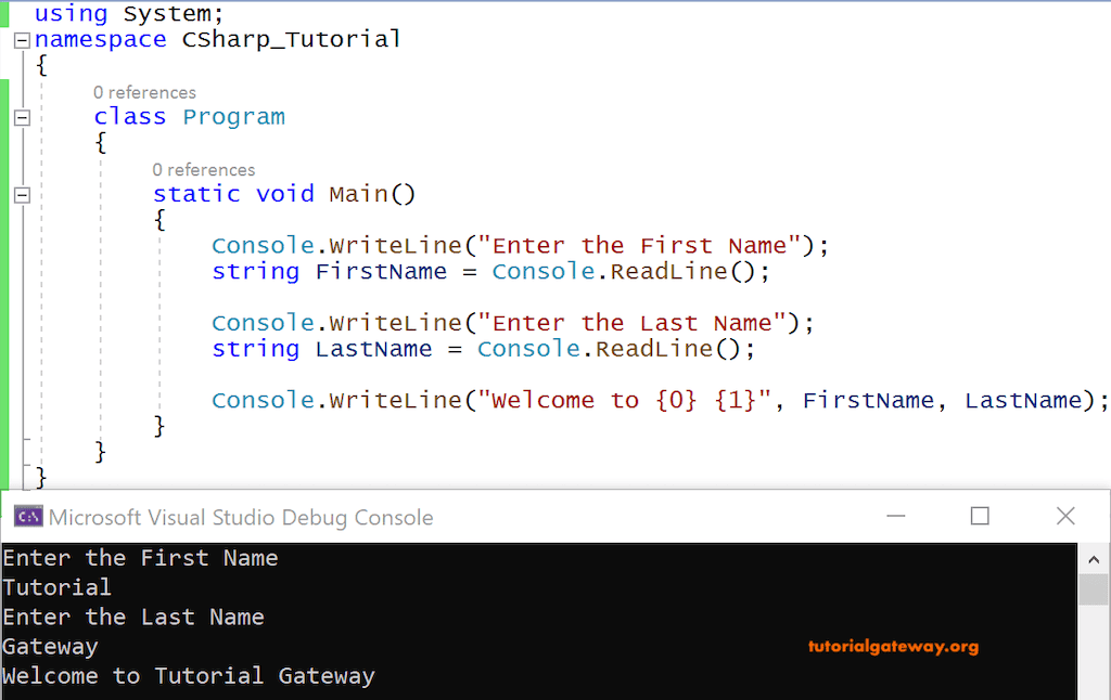 C Basic Example Program