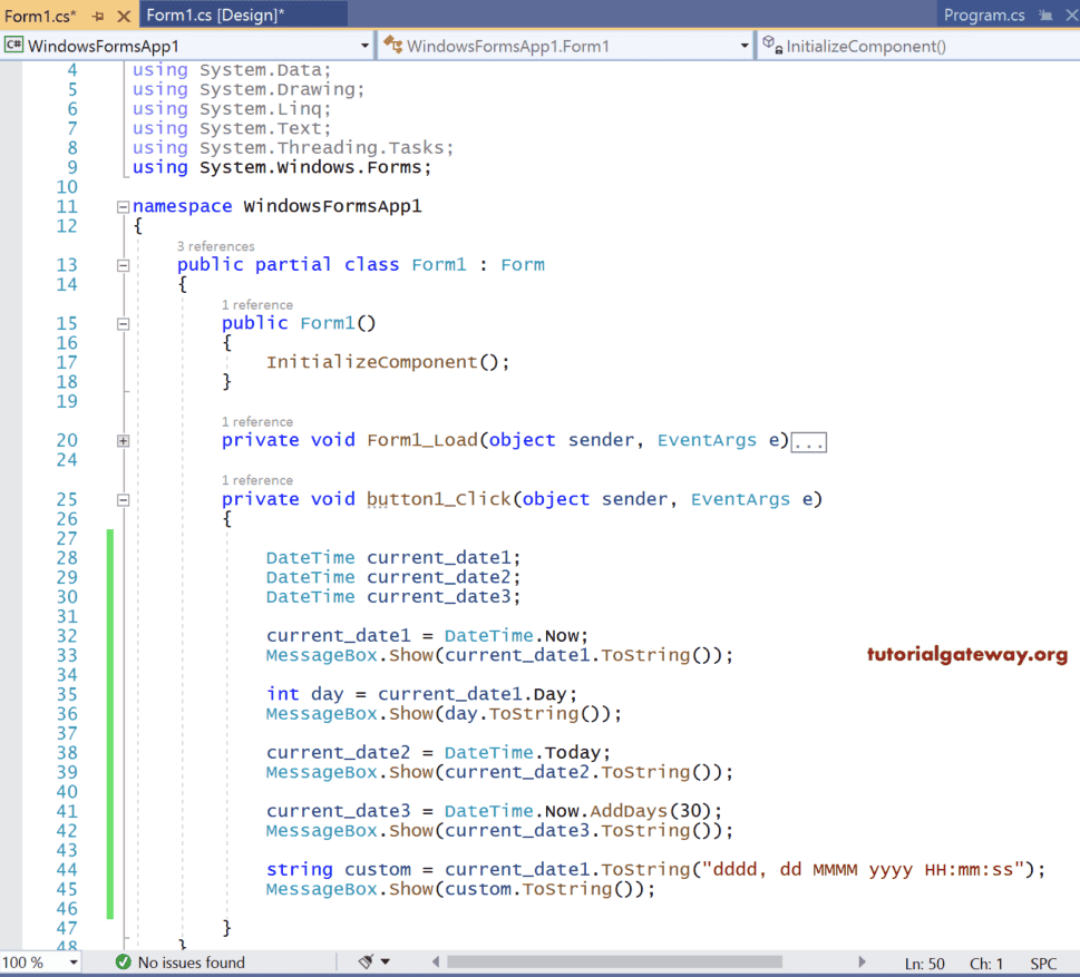 C Date and Time Formatting