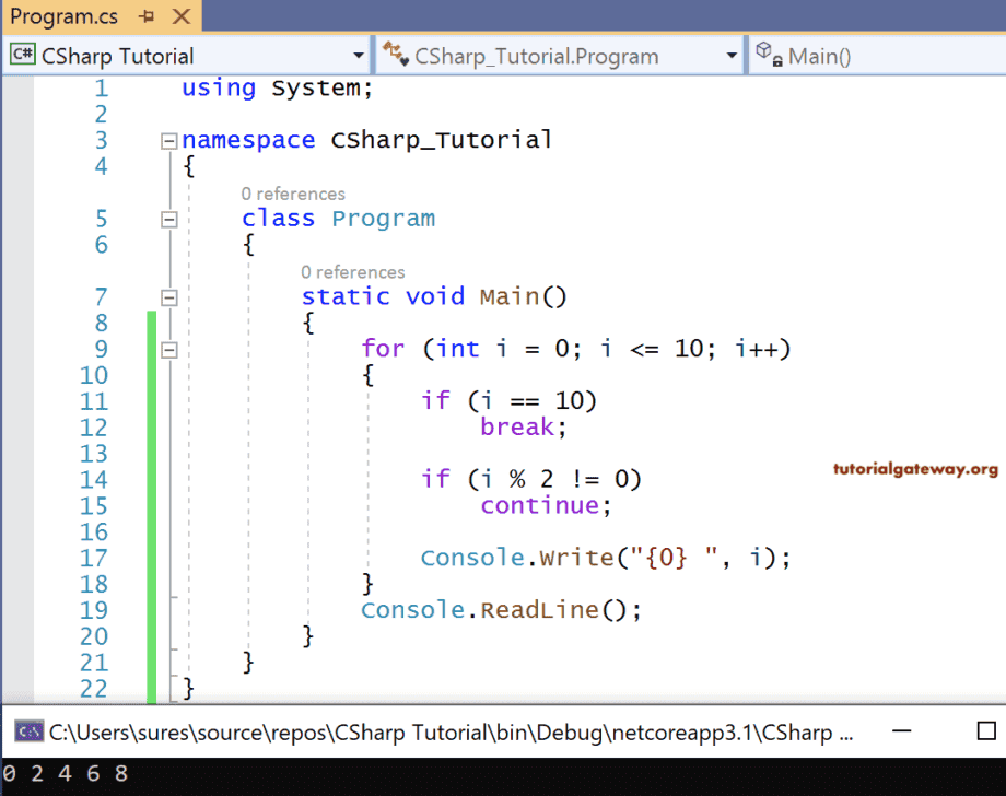 C For Loop