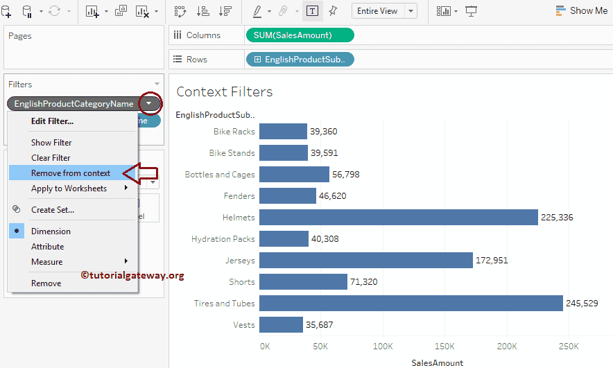 Context Filters in Tableau