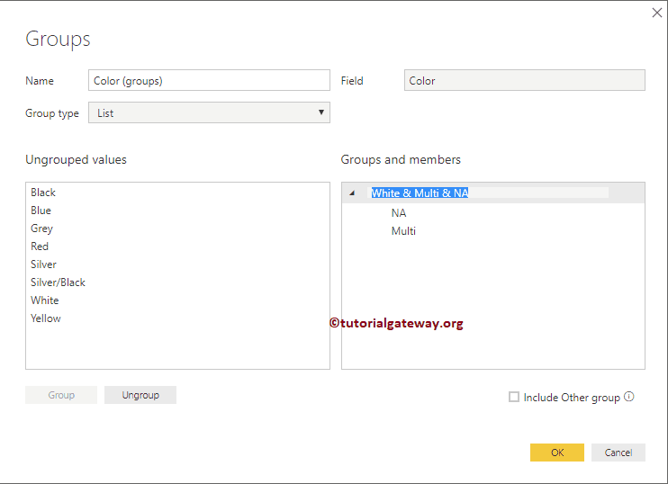 Create Groups in Power BI