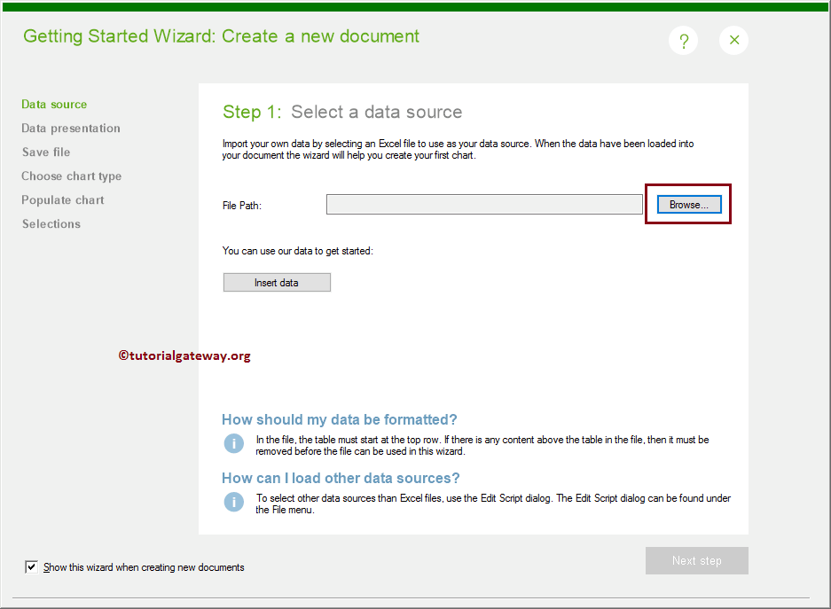 Create New QlikView Report Using Wizard