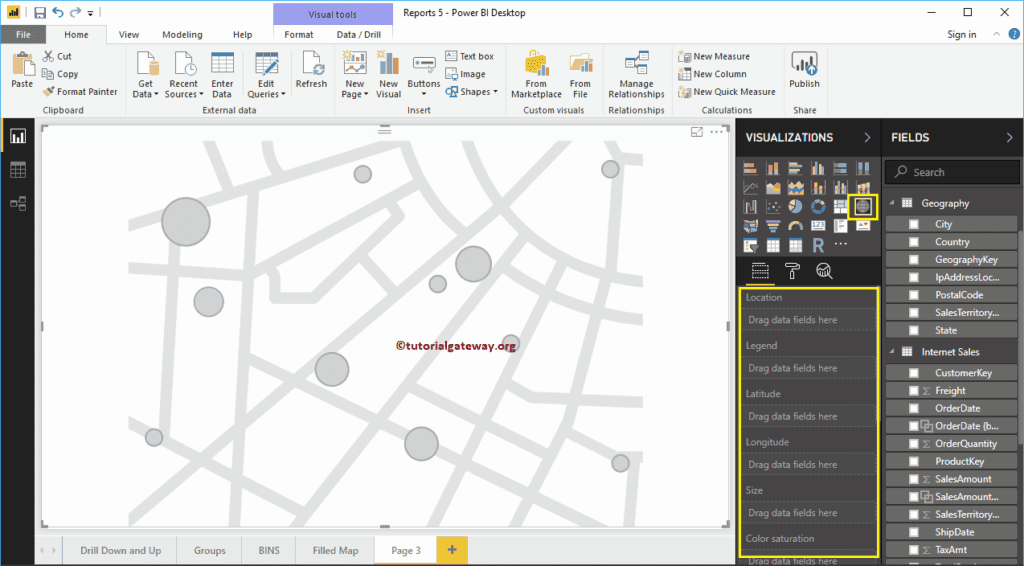 Create a Map in Power BI