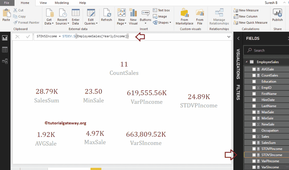 Power BI DAX Aggregate Functions