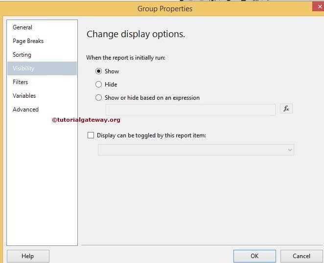 Drill Down Matrix Report in SSRS