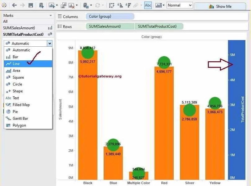 Tableau Dual Axis Chart