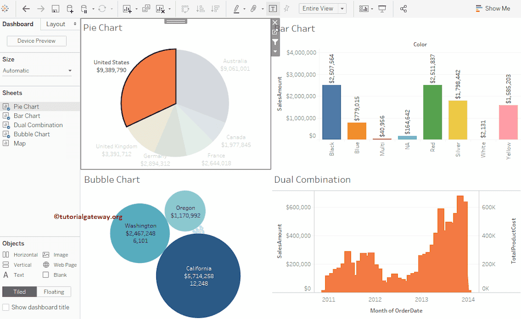 Tableau Dashboard Filters