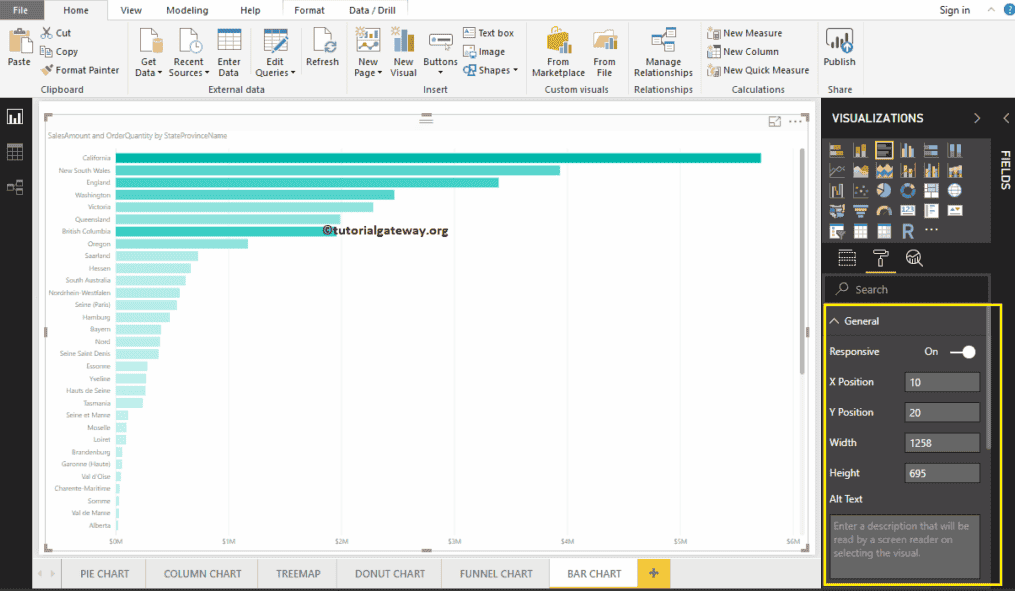Format Bar Chart in Power BI