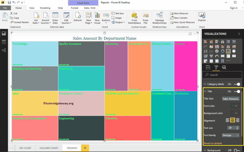 Format Tree Map in Power BI Format Tree Map in Power BI