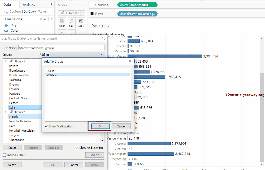 Tableau Grouping or Group By
