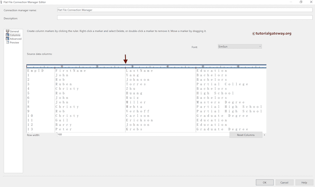SSIS Load Fixed Width Flat File Data to SQL Server