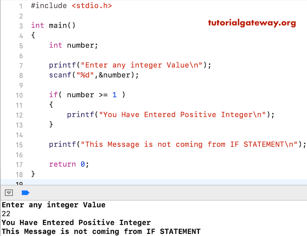 If Statement in C Language
