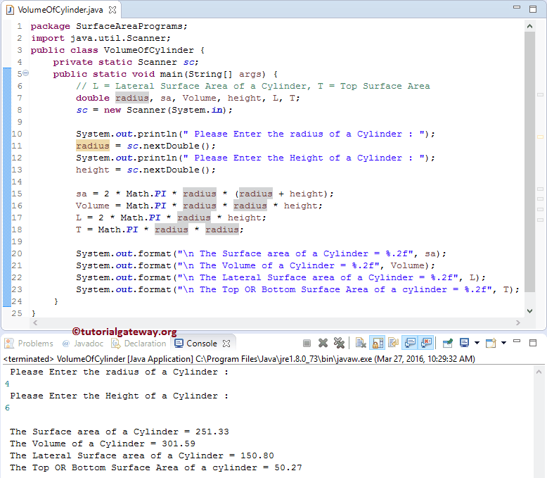 Calculate Volume Of Sphere In Java QERAU