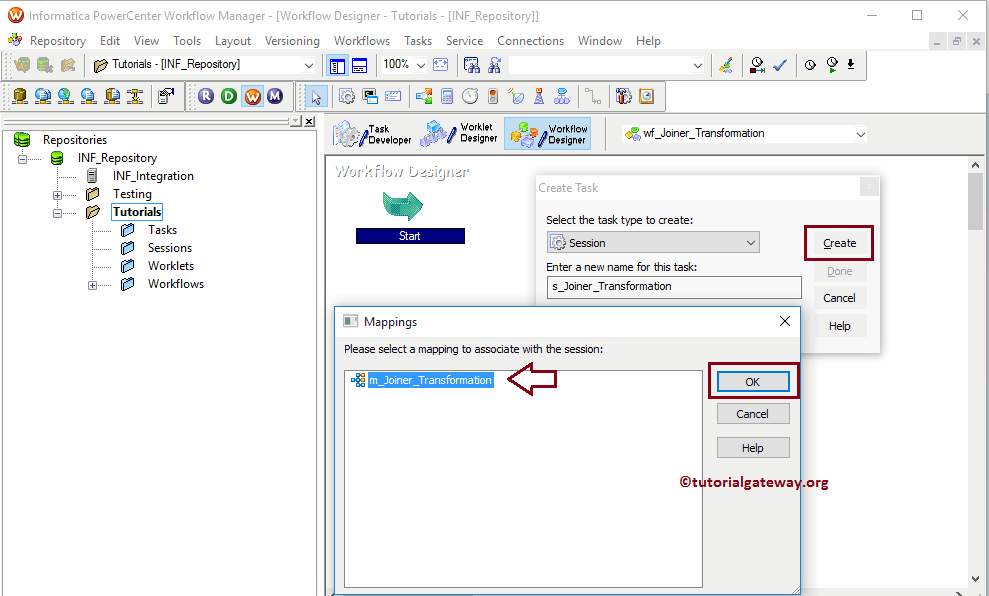 Joiner Transformation in Informatica