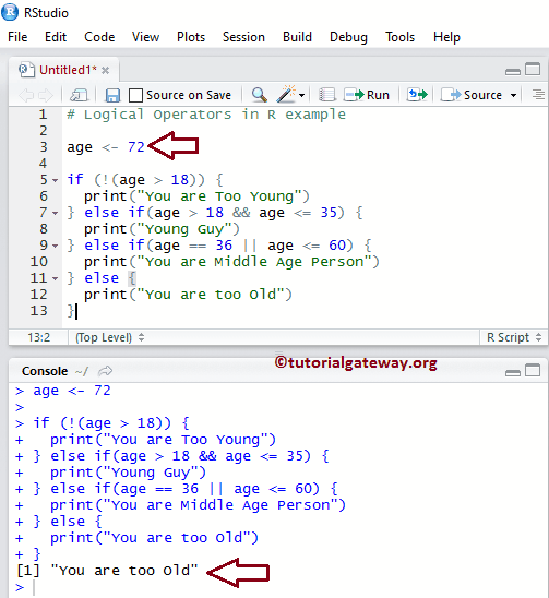 Logical Operators in R Programming