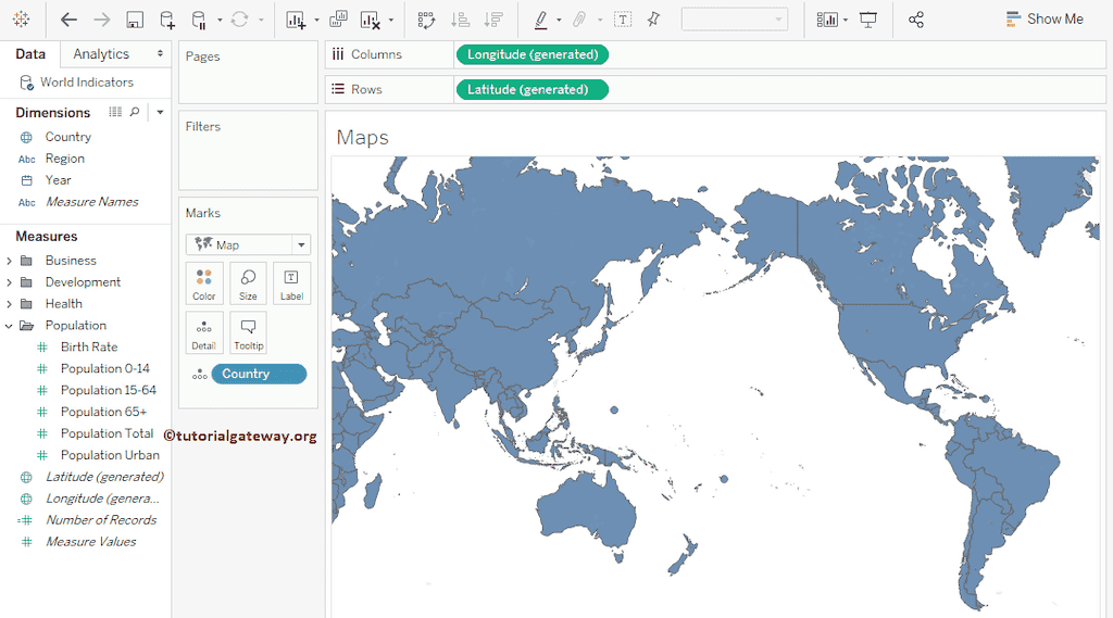 Maps in Tableau