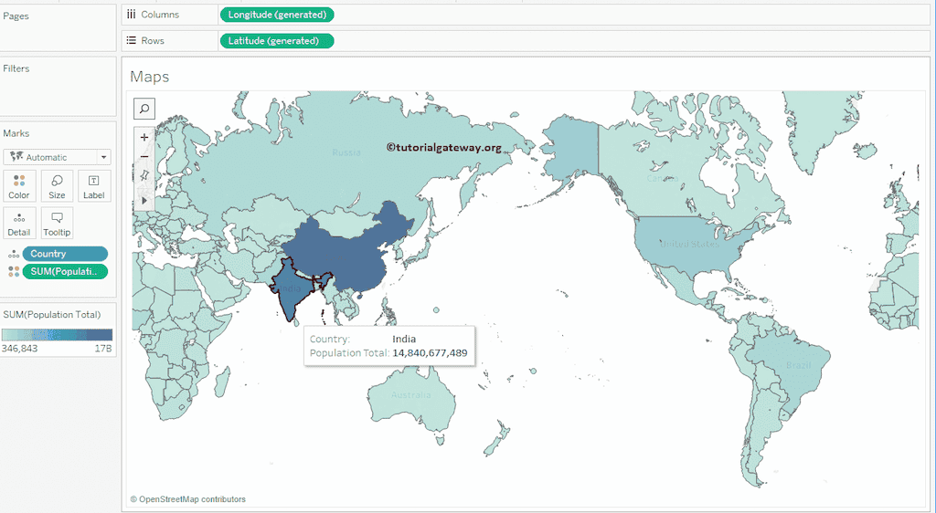Create a Map in Tableau