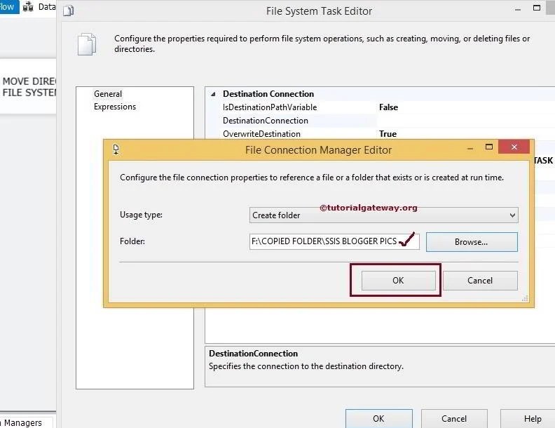 Move Directory Using File System Task in SSIS