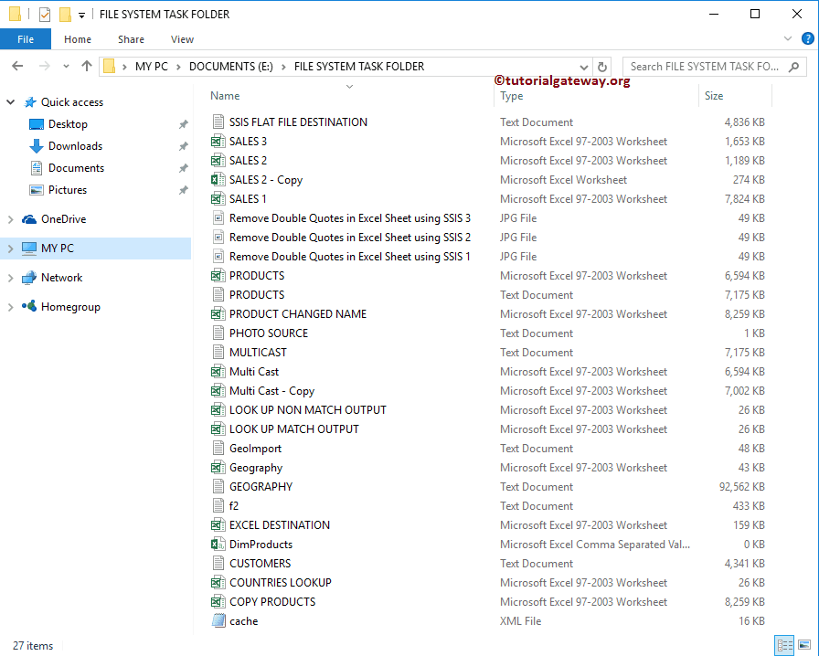 Move Multiple files using File System Task in SSIS