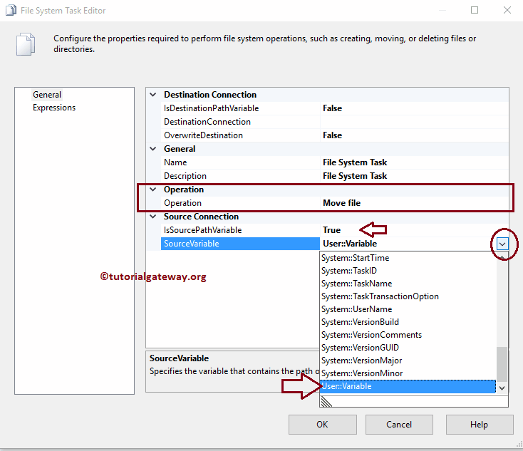 Move Multiple files using File System Task in SSIS
