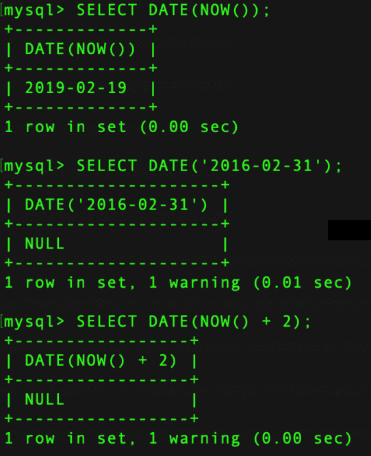 MySQL Date Function