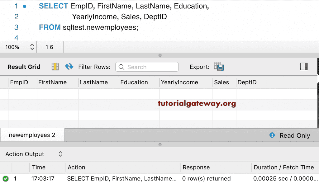 MySQL Delete Statement
