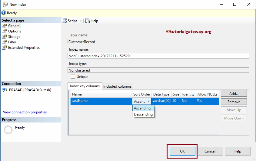 Non Clustered Index in SQL Server LaptrinhX