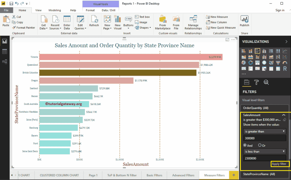 Power BI Filters on Measures LaptrinhX