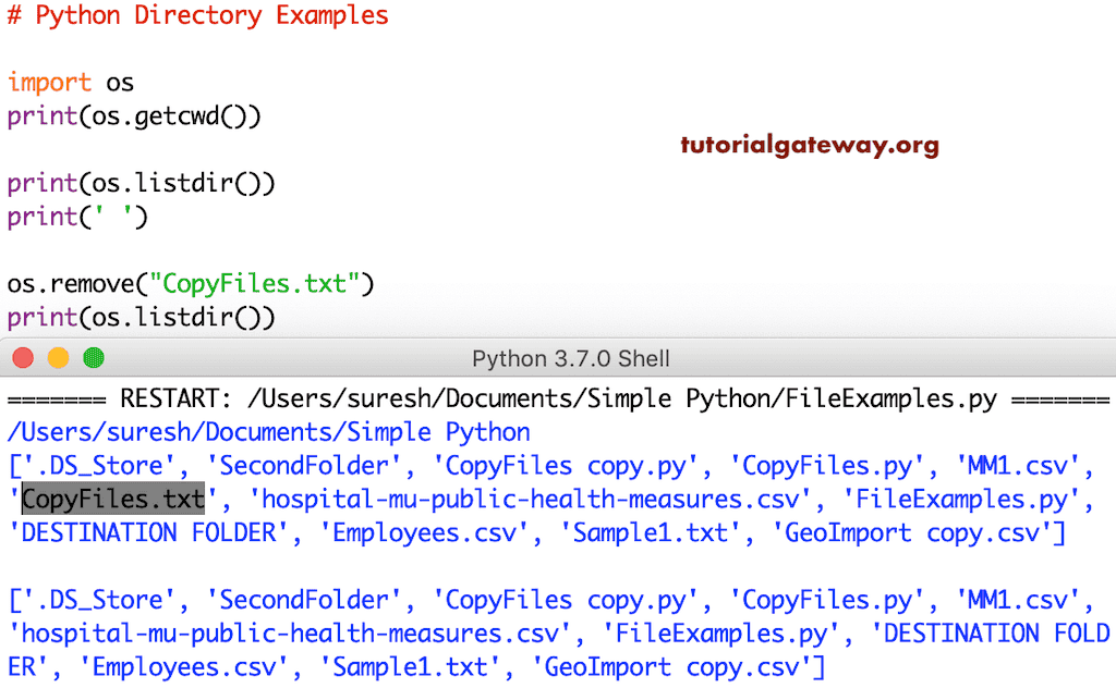 Python Directory
