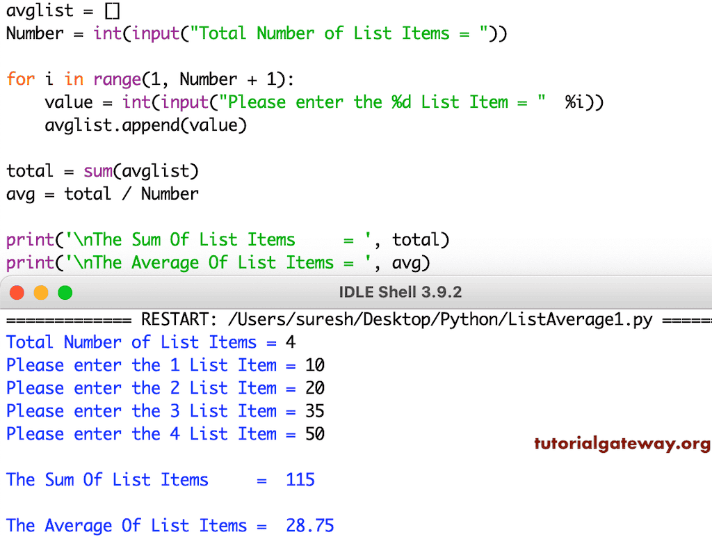 How To Calculate Average In Python Haiper Riset