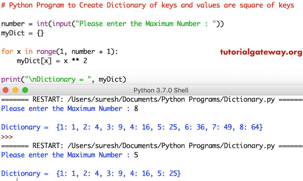 Python Dictionary For Loop Generate Keys