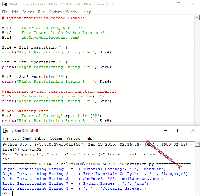 Partition Function In Python
