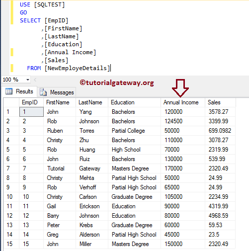 Rename Table Name and Column Name in SQL Server