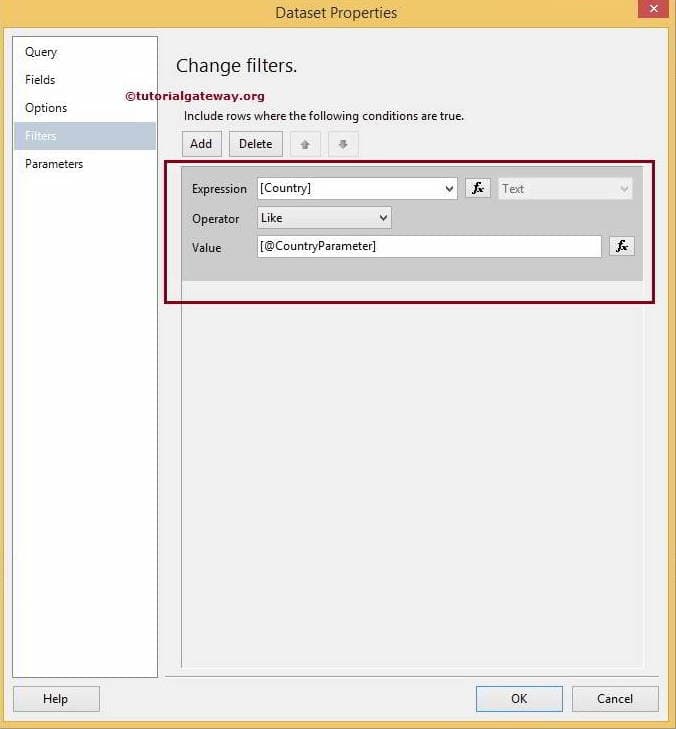 Drop Down List Parameters in SSRS