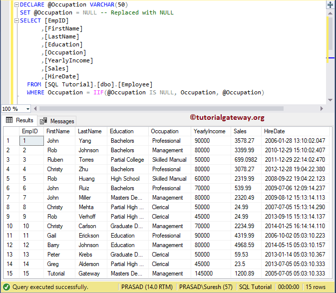 SQL Query to Select All If Parameter is Empty or NULL