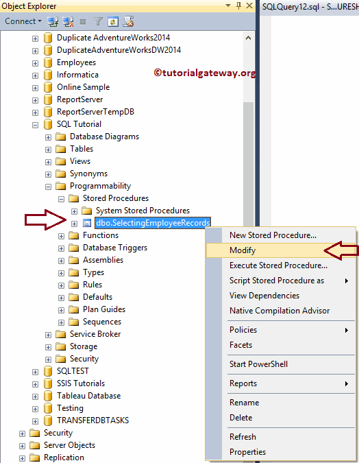 SQL Server Stored Procedures Introduction
