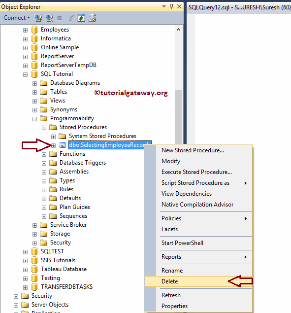 SQL Server Stored Procedures Introduction