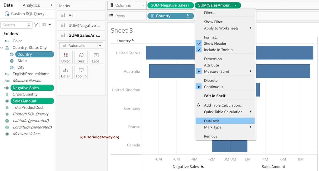 Tableau Funnel Chart