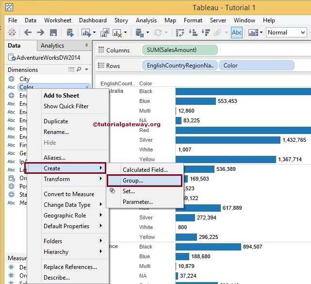 How to Perform Tableau Grouping