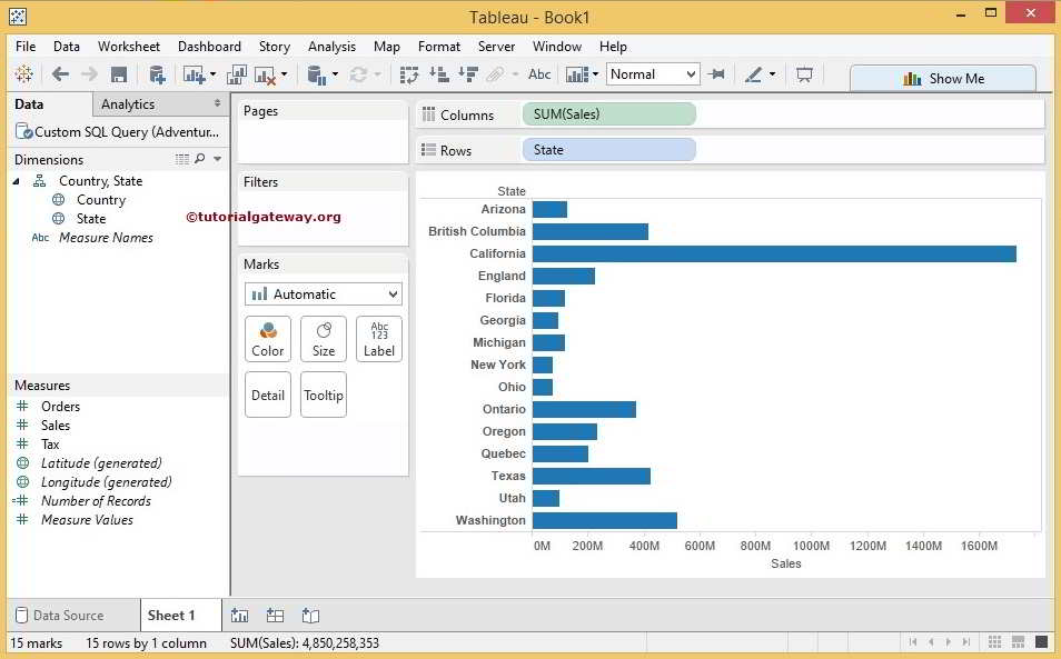 Create your First Tableau reports