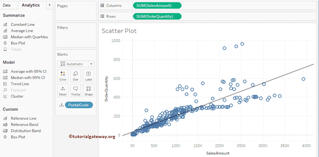 Create a Tableau Scatter Plot