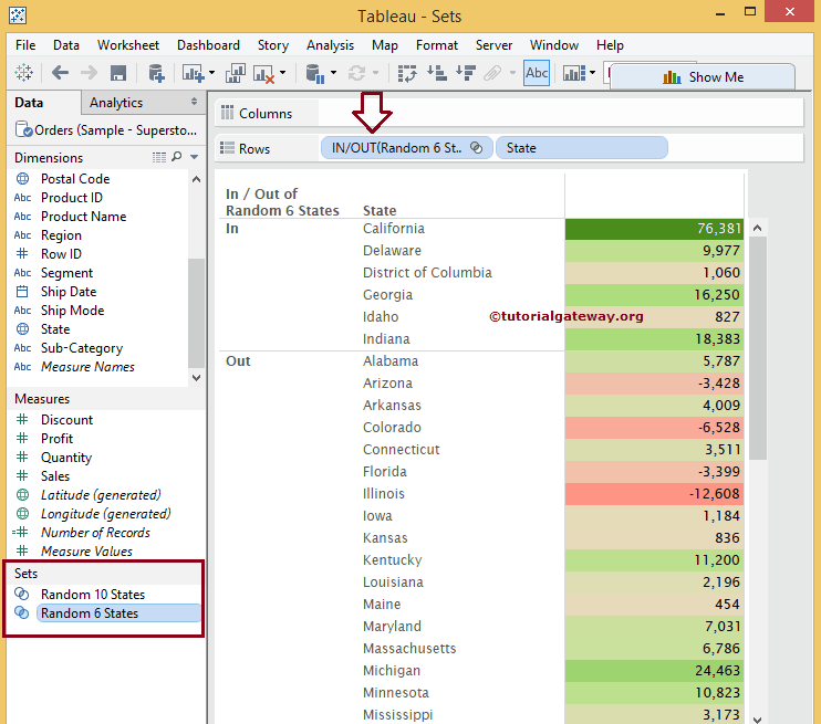 How to Create Tableau Set