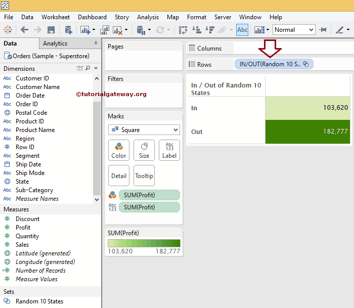 How to Create Tableau Set